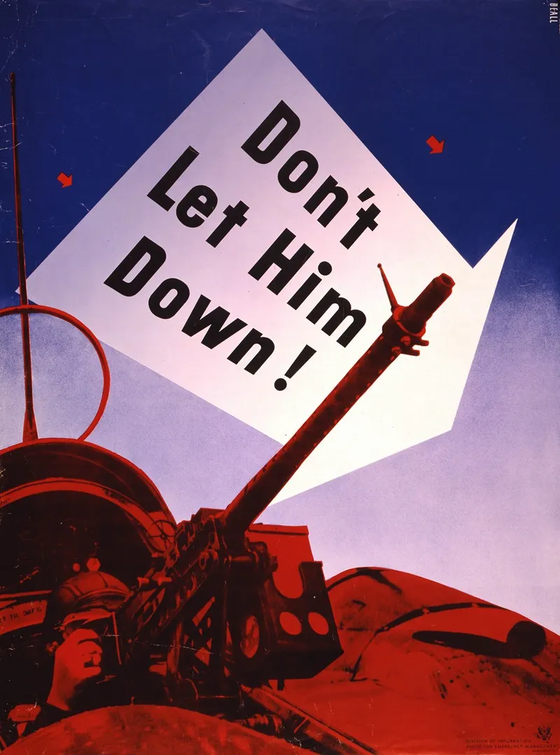 Dont Let Him Down Wall Art by Lester Beall - High-Resolution Digital Print
