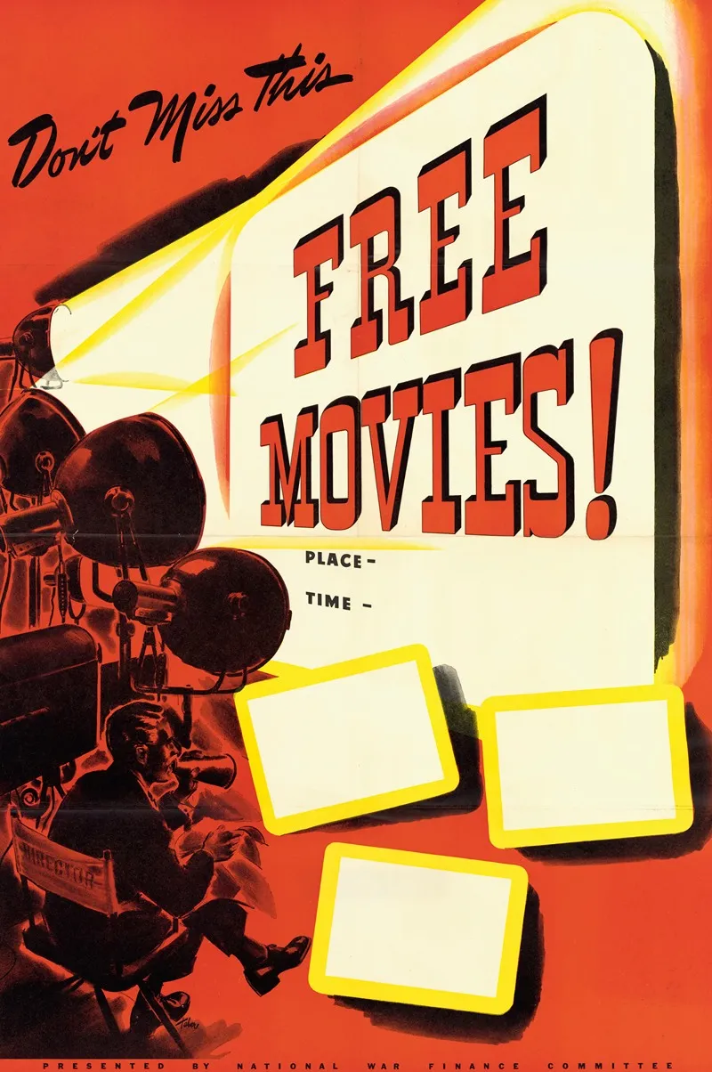 Dont Miss This Free Movies Wall Art by Anonymous - High-Resolution Digital Print