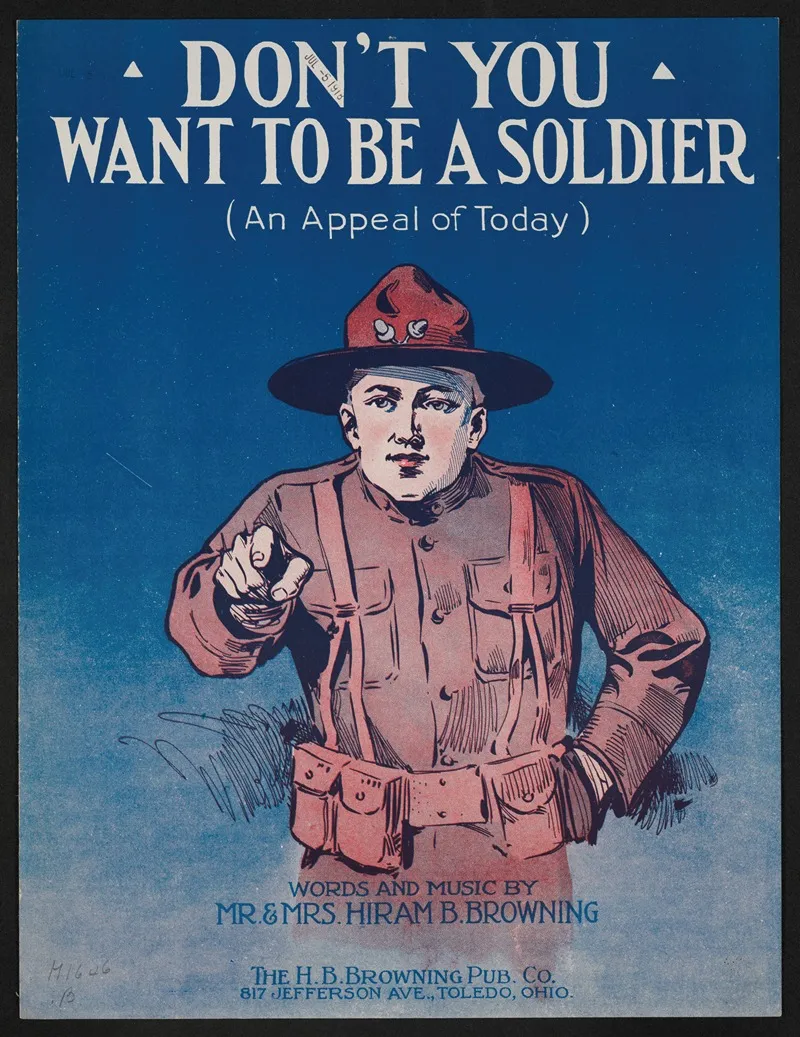 Dont You Want To Be A Soldier An Appeal Of Today Wall Art by Anonymous - High-Resolution Digital Print