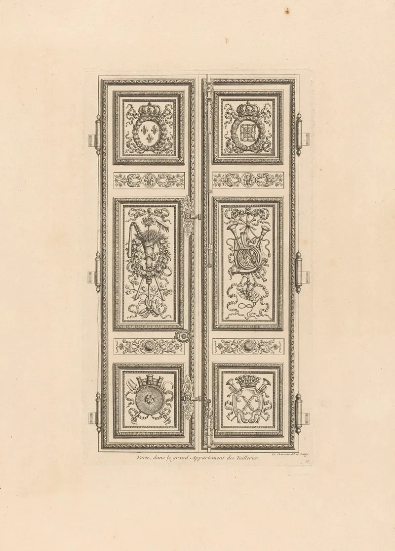Door With Trophies And Paintings