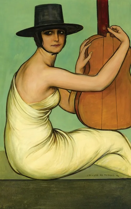 Dora La Cordobesa Dora The Cordoban Wall Art by Julio Romero De Torres - High-Resolution Digital Print