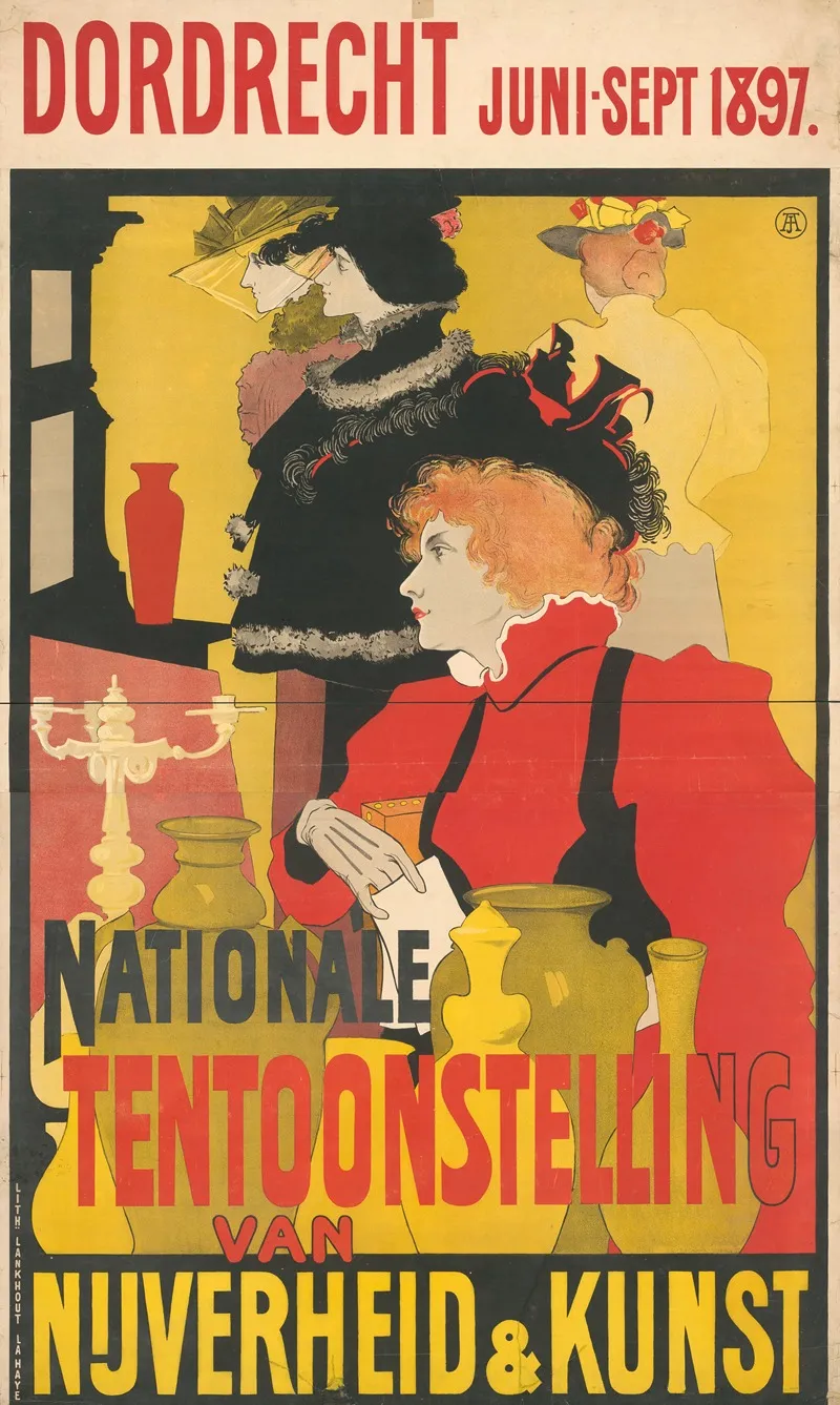 Dordrecht 1897 Nationale Tentoonstelling Van Nijverheid Kunst Wall Art by Johan Joseph Aarts - High-Resolution Digital Print