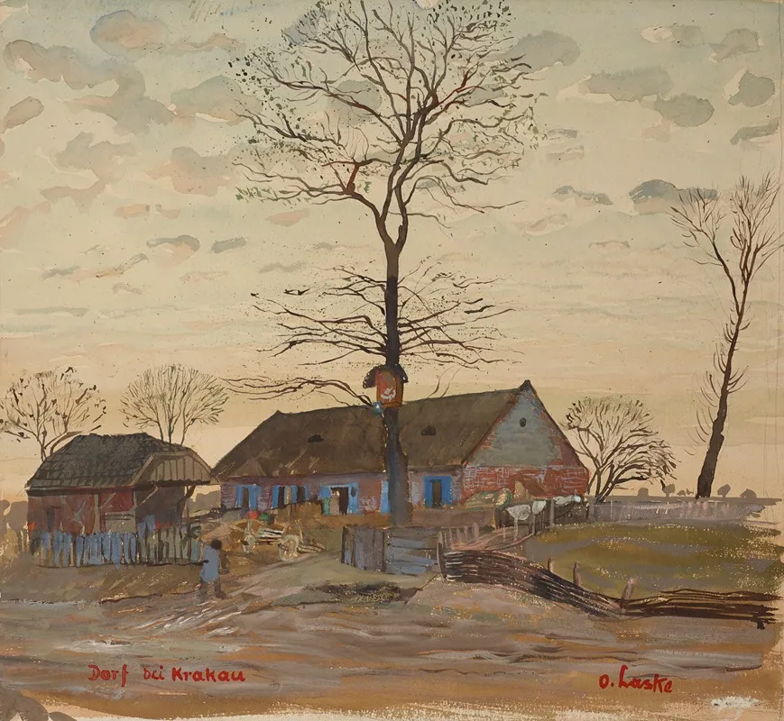 Dorf Bei Krakau Wall Art by Oskar Laske - High-Resolution Digital Print