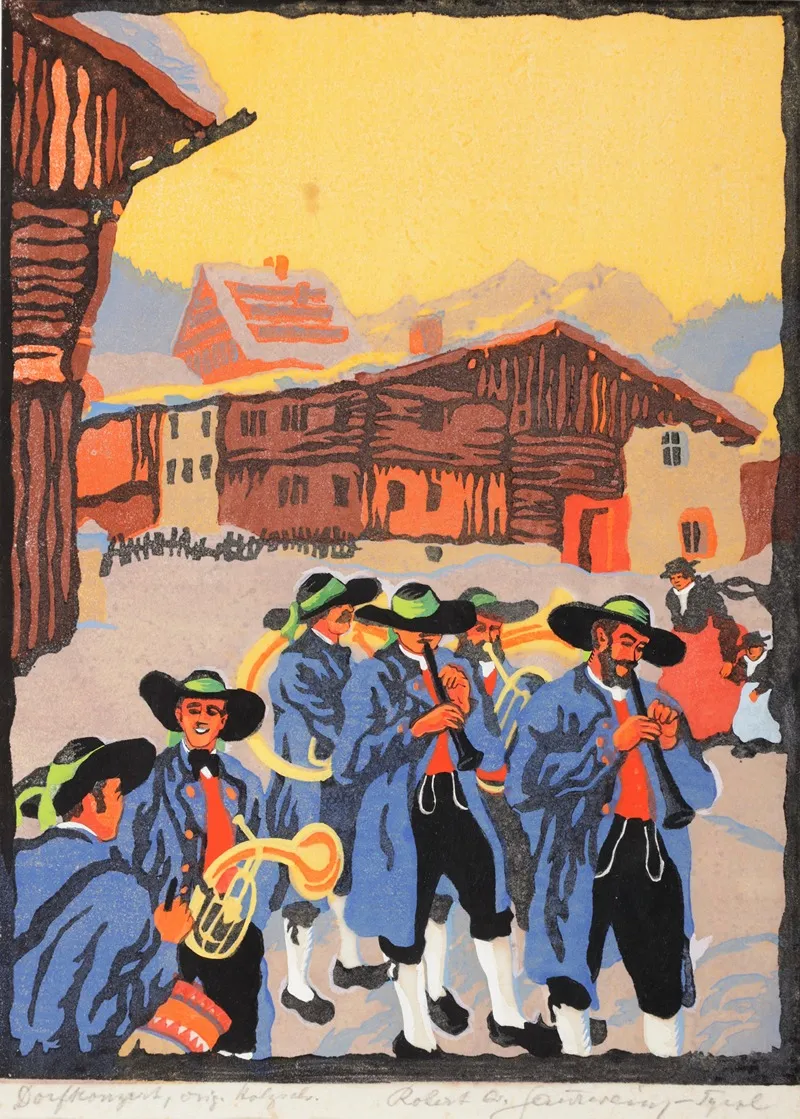 Dorfkonzert Wall Art by Robert A Saurwein - High-Resolution Digital Print