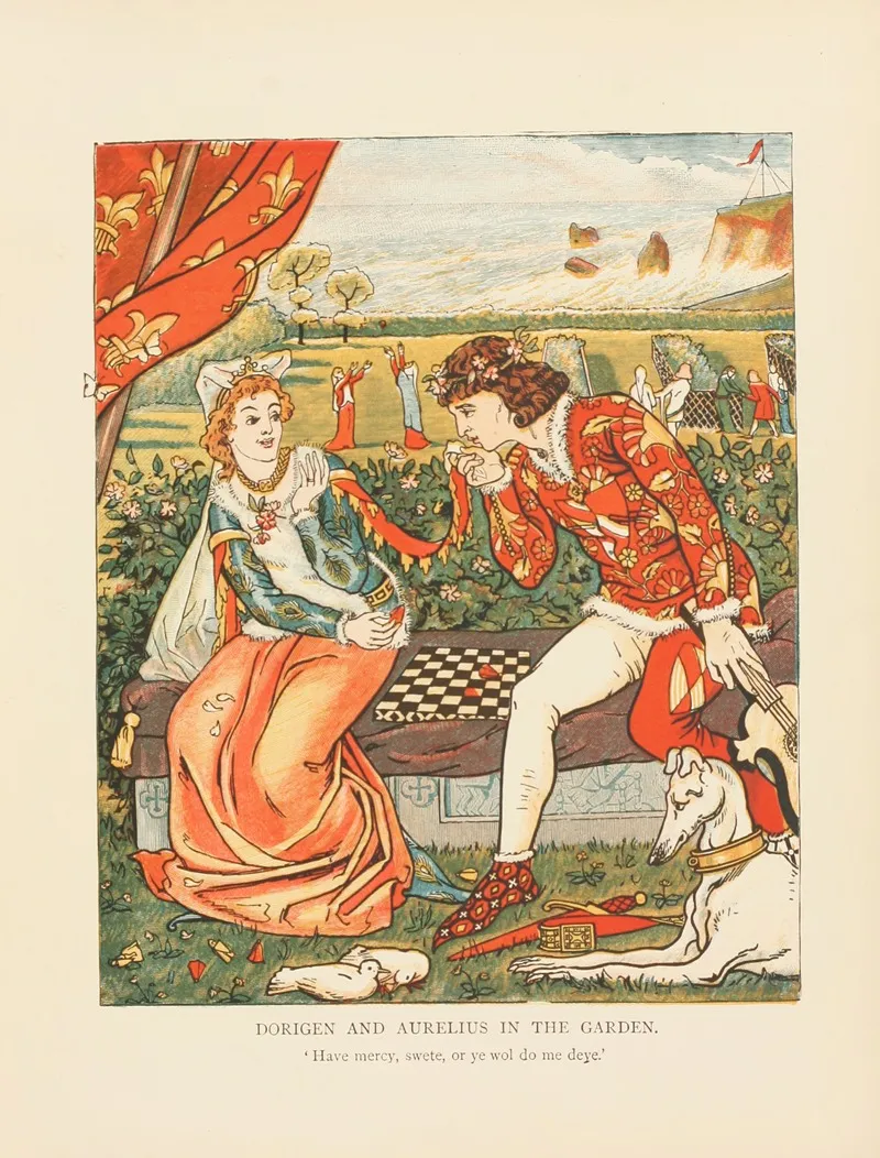 Dorigen And Aurelius In The Garden Wall Art by Mary Eliza Joy Haweis - High-Resolution Digital Print
