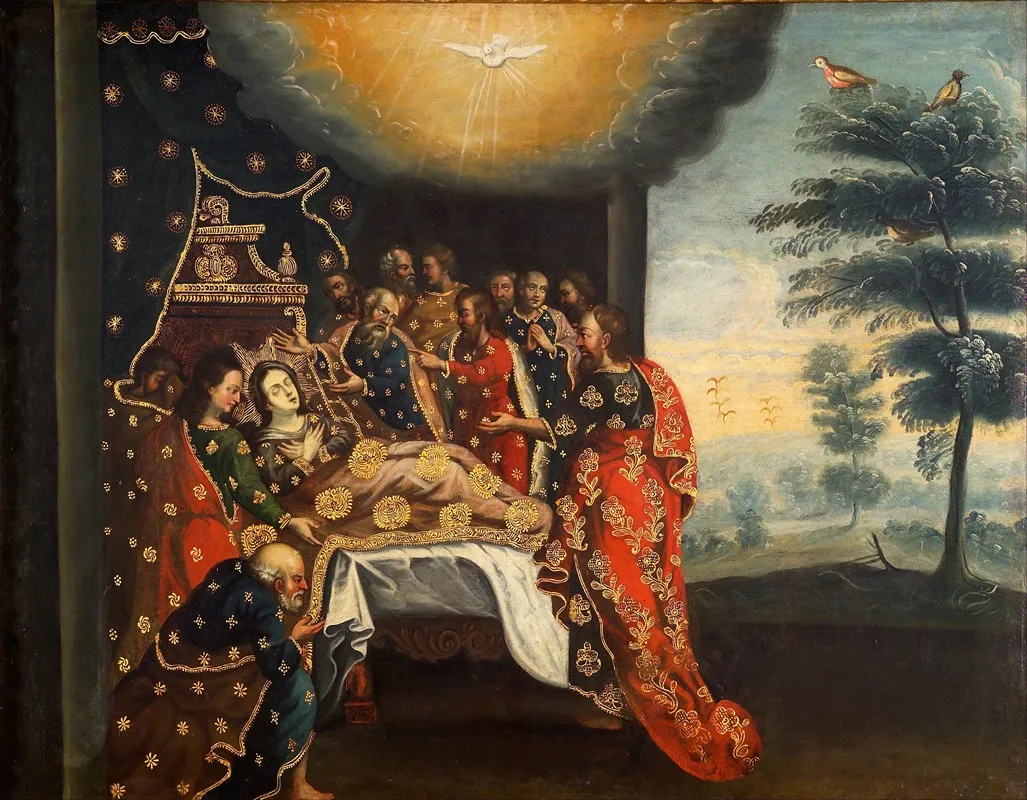 Dormancy Of The Virgin Wall Art by Cusco School - High-Resolution Digital Print