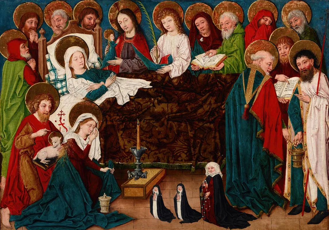Dormition Of The Mother Of God Wall Art by Meister der Gewandstudien - High-Resolution Digital Print