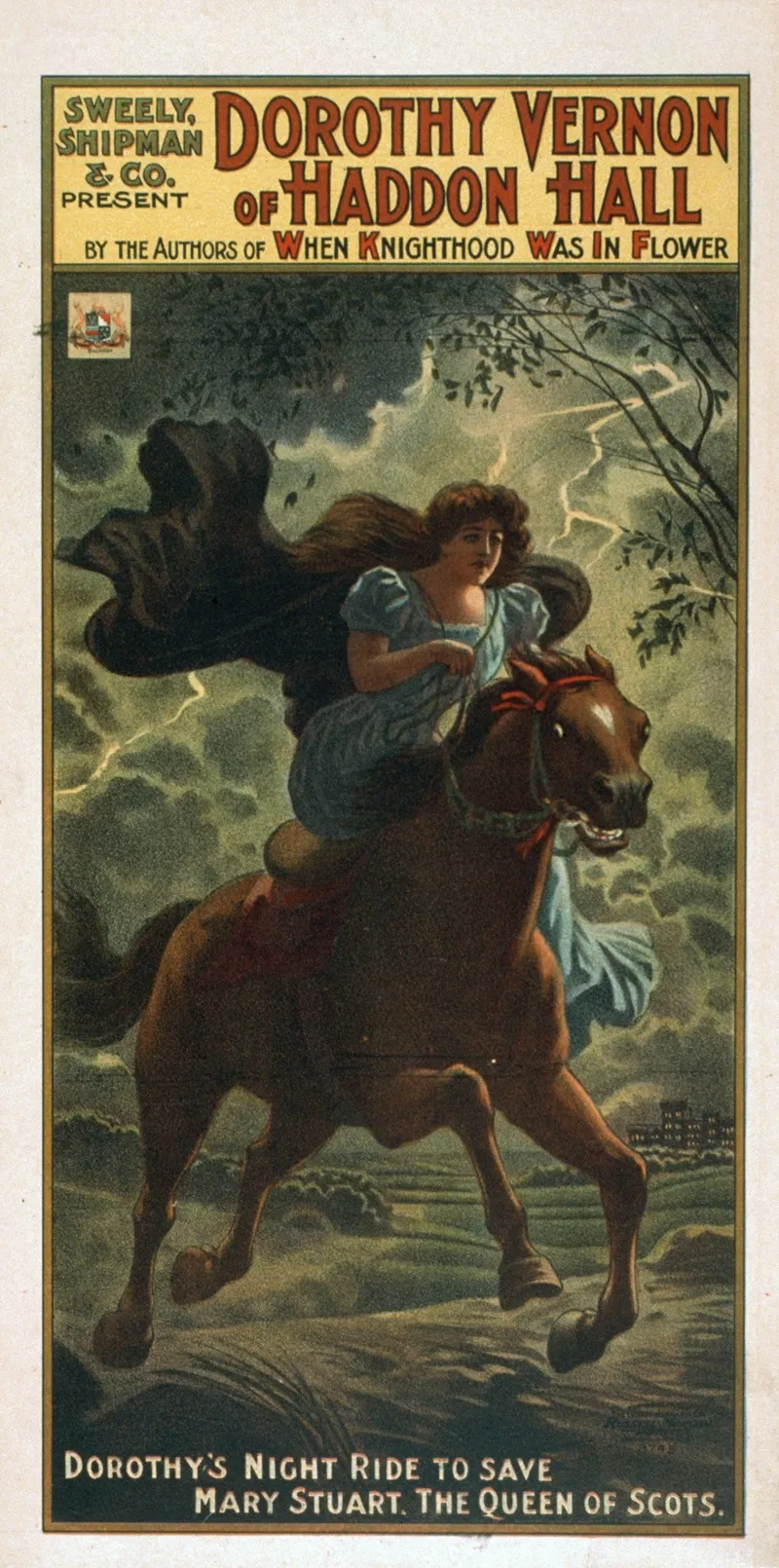 Dorothy Vernon Of Haddon Hall 3 Wall Art by U.S. Lithograph Co. - High-Resolution Digital Print