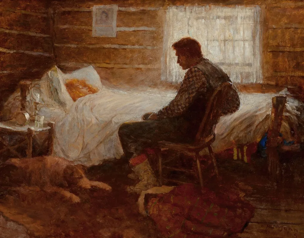 Doting Family Wall Art by Harvey T. Dunn - High-Resolution Digital Print