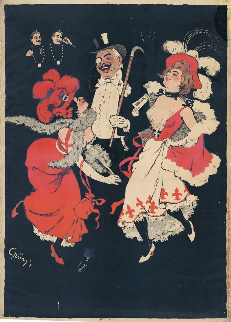 Dou Viennent Ils Du Treteau De Tabarin Wall Art by Jules-Alexandre Grün - High-Resolution Digital Print