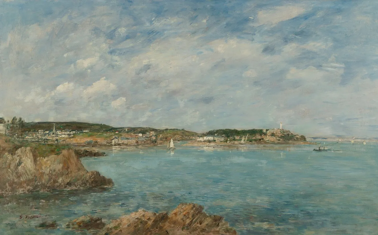 Douarnenez La Baie Vue De Lile Tristan