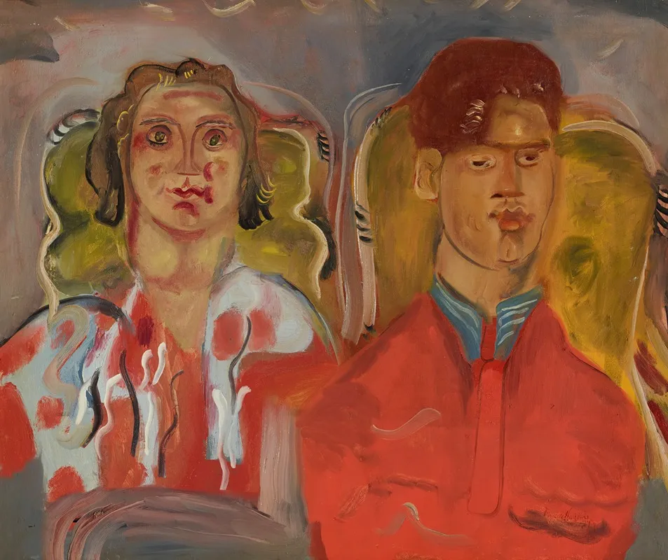 Double Portrait No 2 Katharine And Anthony West