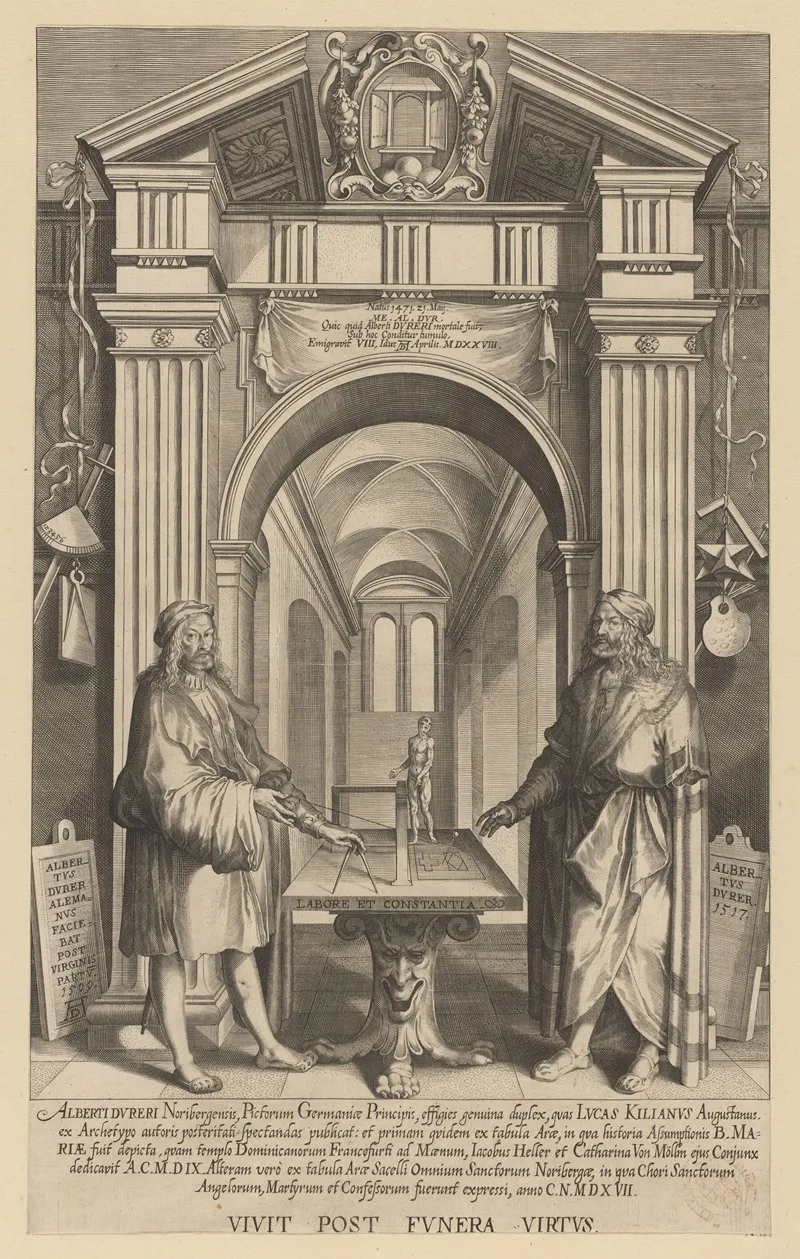 Double Portrait Of Albrecht Durer In A Hall Of Fame