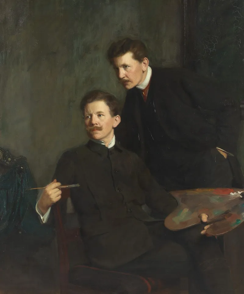 Double Portrait Of The Brothers Bernhard And Emil Osterman