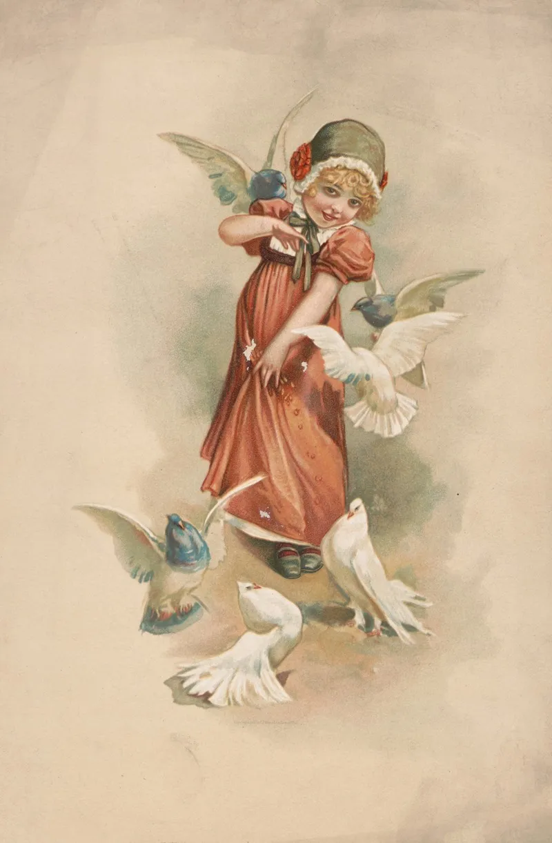 Doves 2 Wall Art by Alfred Miessner - High-Resolution Digital Print