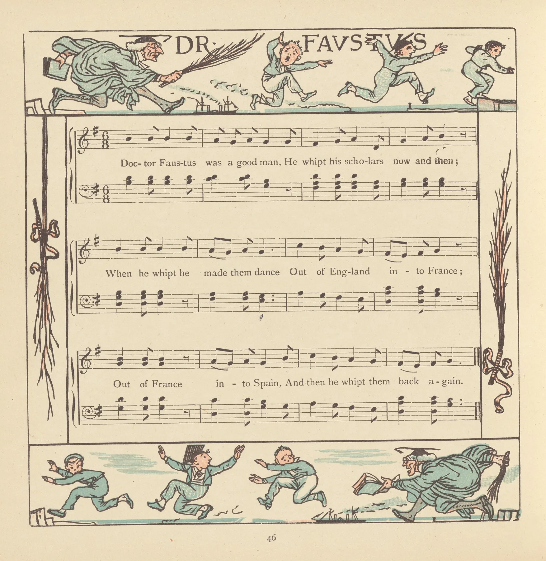 Dr Faustus Wall Art by Walter Crane - High-Resolution Digital Print