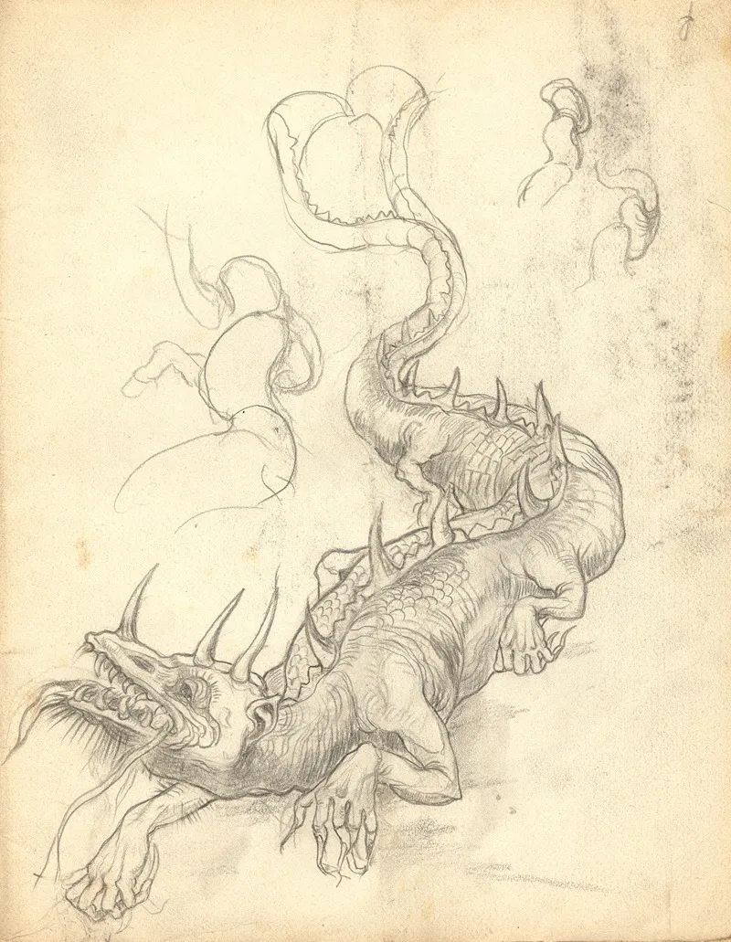 Draak 3 Wall Art by Franz Melchers - High-Resolution Digital Print