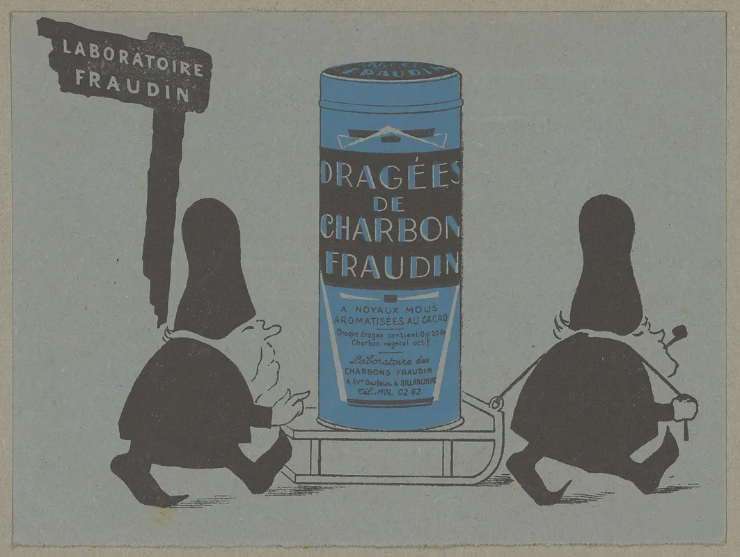 Dragees De Charbon Fraudin Wall Art by Laboratoire des charbons Fraudin - High-Resolution Digital Print