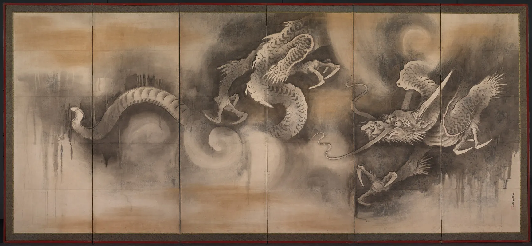 Dragon 3 Wall Art by Soga Nichokuan - High-Resolution Digital Print