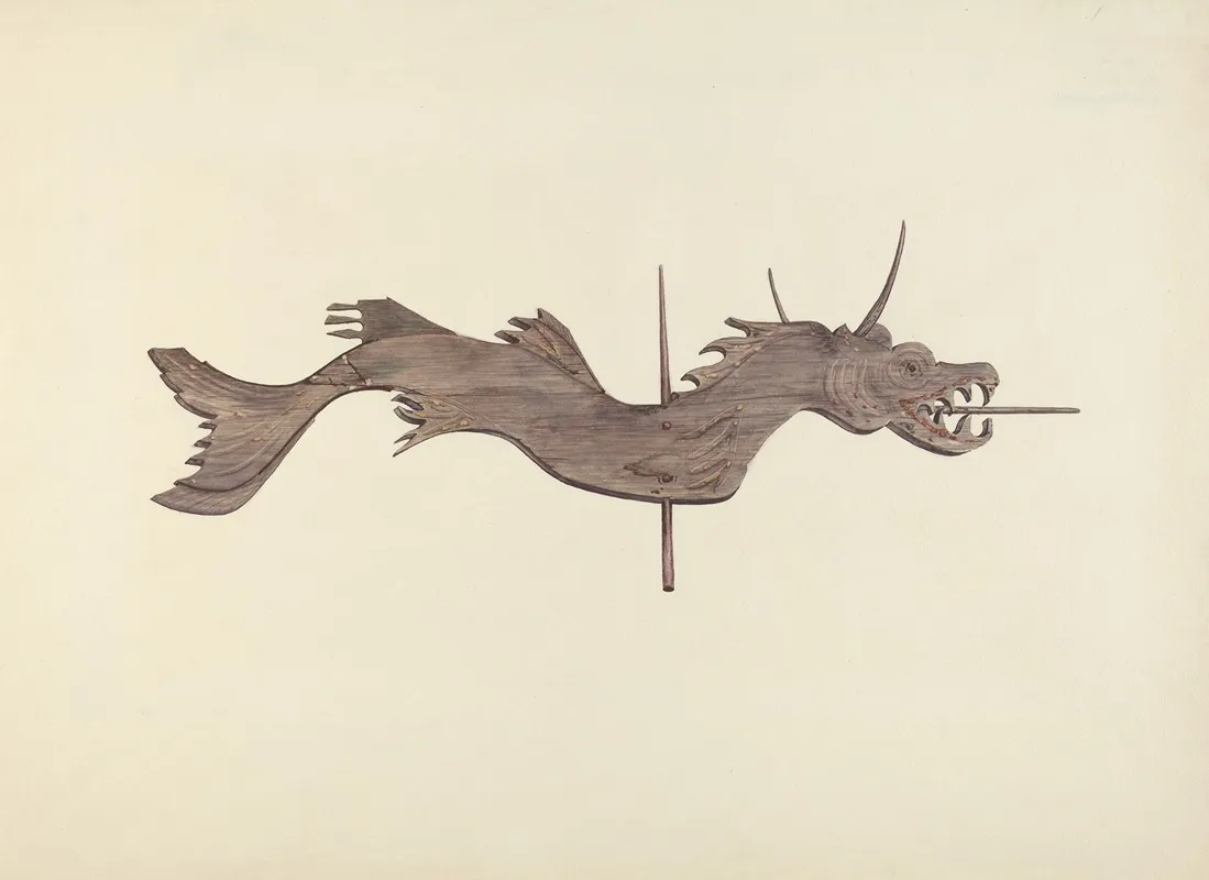 Dragon Weather Vane By Dorothy Hay Jensen