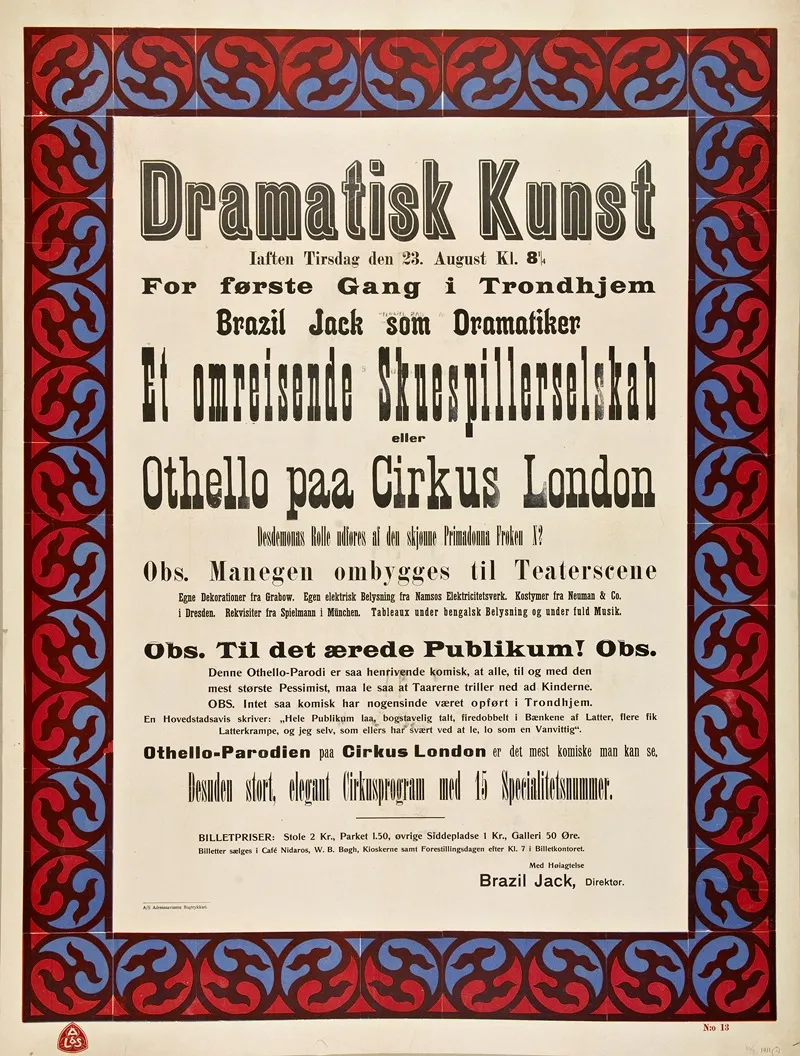 Dramatisk Kunst Wall Art by AS Adresseavisens Bogtrykkeri - High-Resolution Digital Print