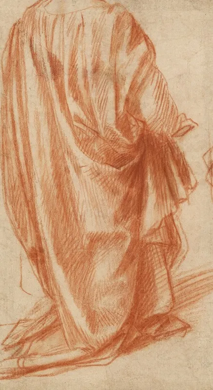 Drapery Study 18 Wall Art by Andrea del Sarto - High-Resolution Digital Print