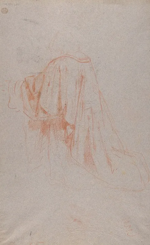 Drapery Study For A Bishop 4 Wall Art by Isidore Pils - High-Resolution Digital Print