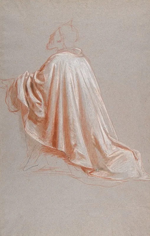 Drapery Study For A Bishop Wall Art by Isidore Pils - High-Resolution Digital Print