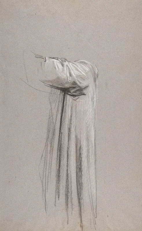 Drapery Study For A Monk Wall Art by Isidore Pils - High-Resolution Digital Print