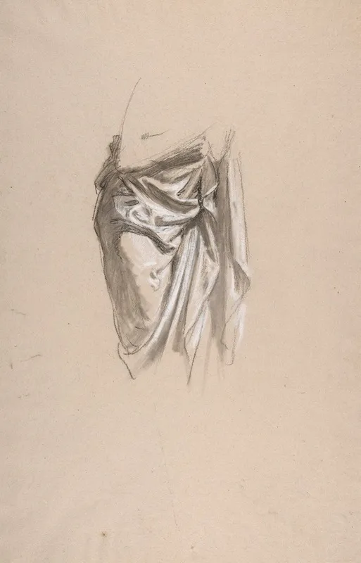 Drapery Study For Clovis Wall Art by Isidore Pils - High-Resolution Digital Print