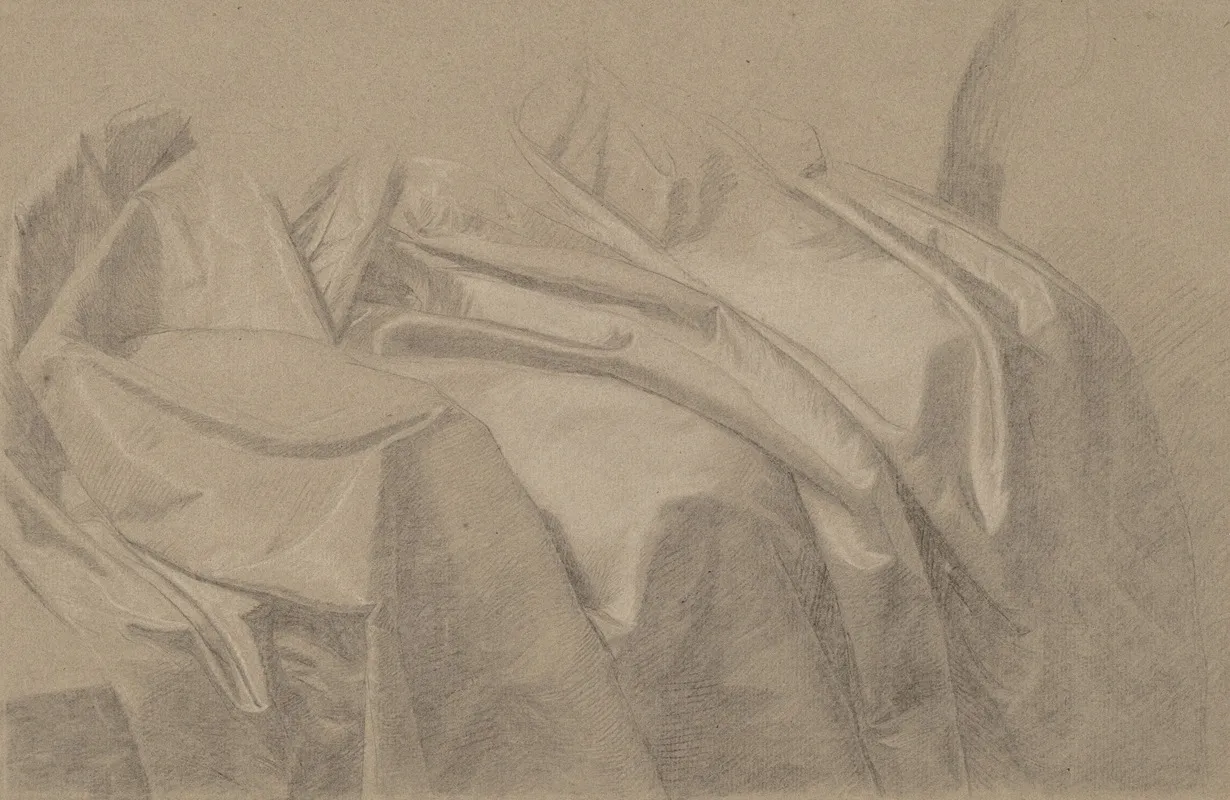 Drapery Study For Mary And Elizabeth Royall