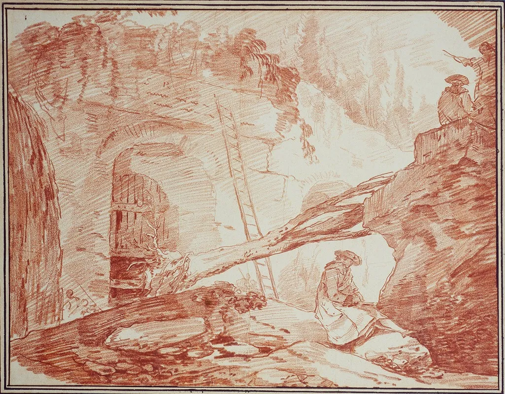 Draughtsman In The Ruins Of The Palatine