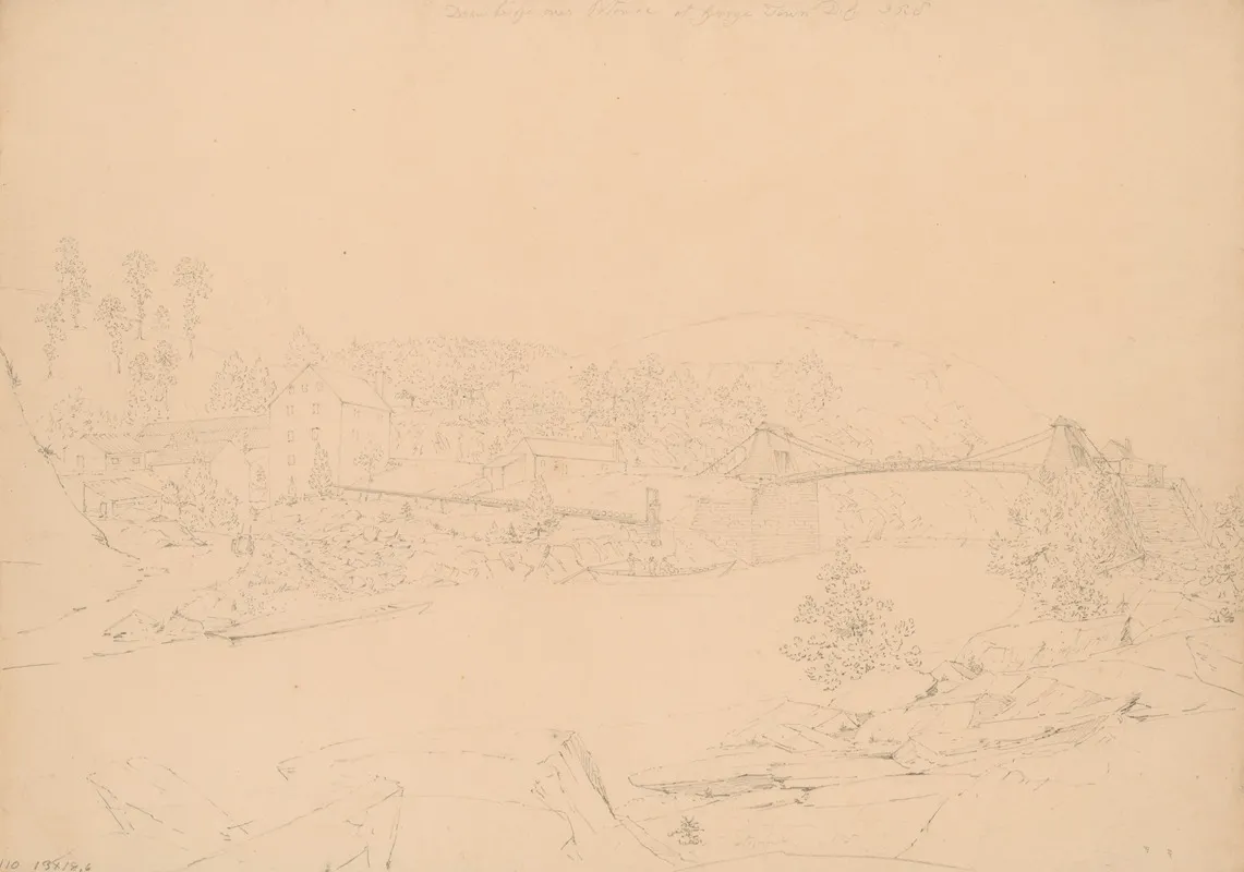 Draw Bridge Over Potomac At George Town D C
