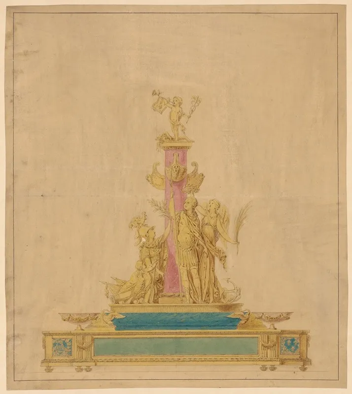 Drawing For An Inkstand Wall Art by Robert-Joseph Auguste - High-Resolution Digital Print