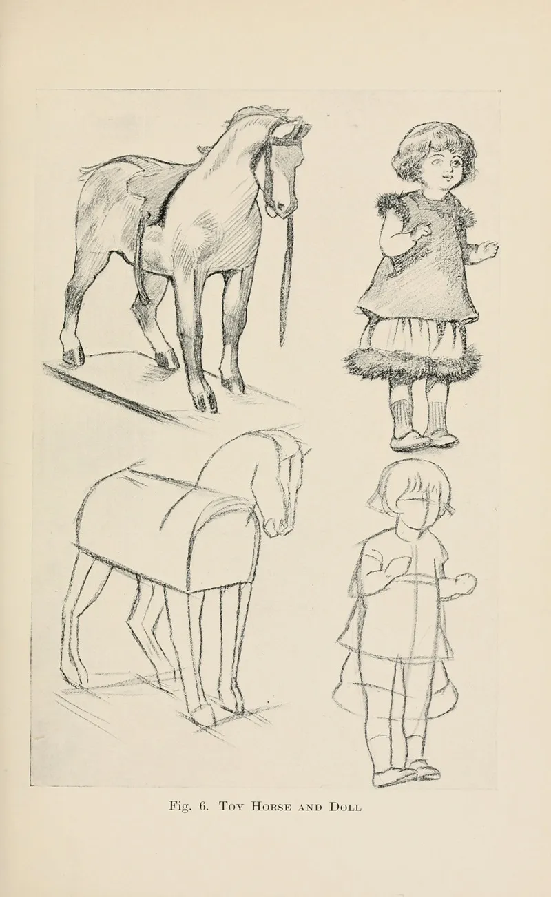 Drawing For Beginners Pl 05 Wall Art by Dorothy Furniss - High-Resolution Digital Print