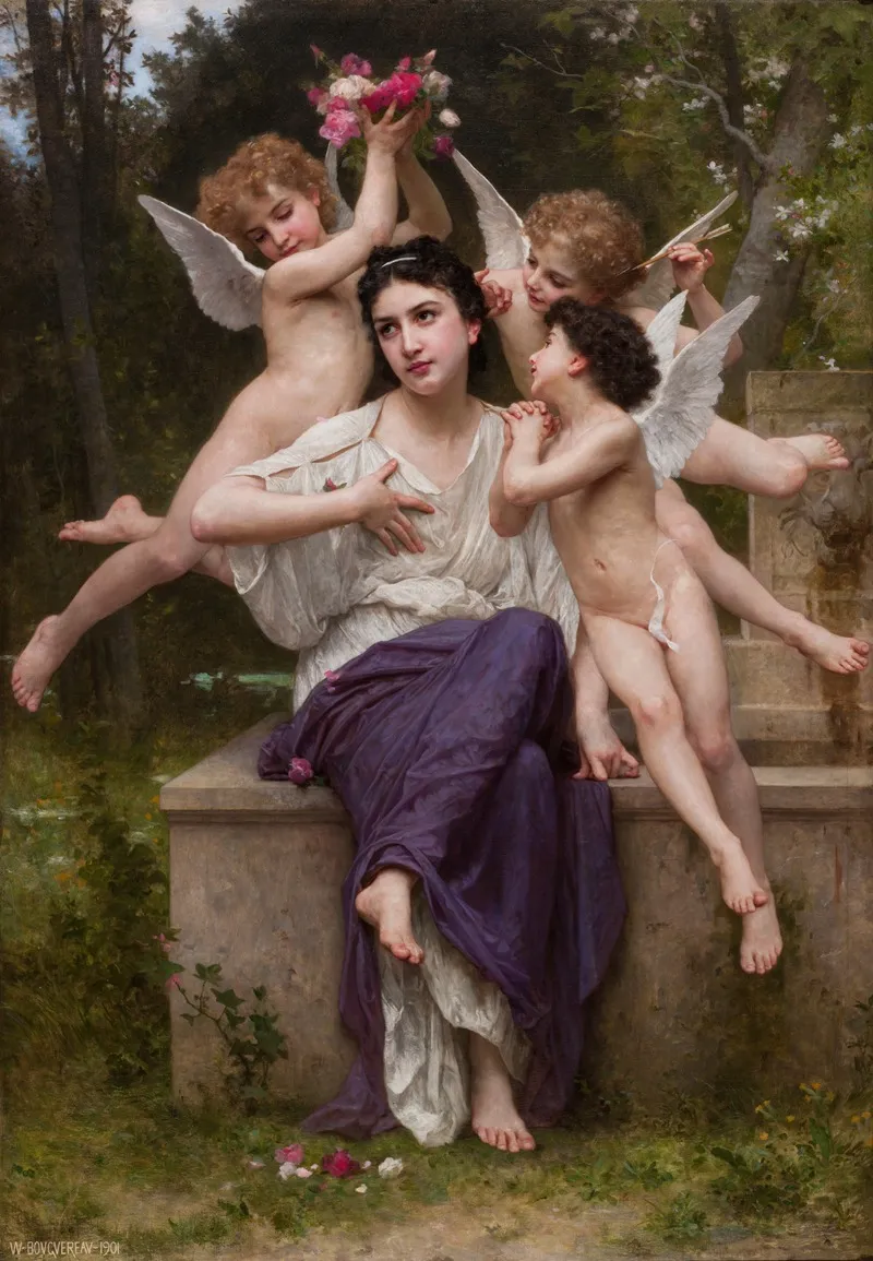 Dream Of Spring Reve De Printemps by William Bouguereau - High-Resolution Digital Print