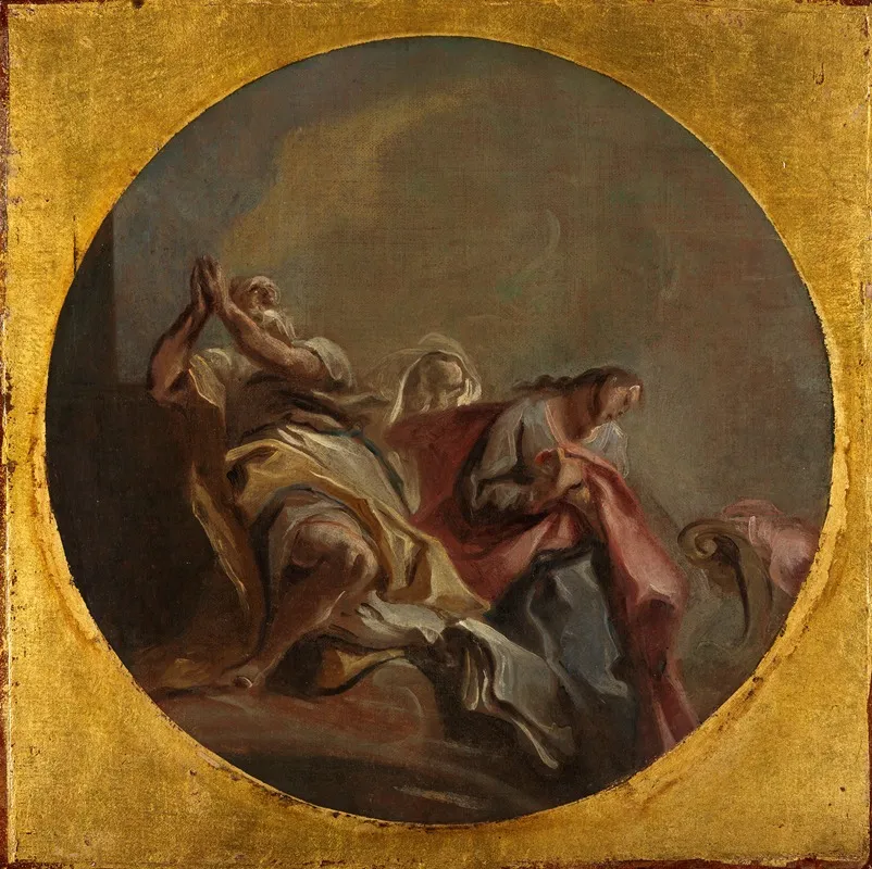 Drei Apostel Auf Wolken Wall Art by Carlo Carlone - High-Resolution Digital Print