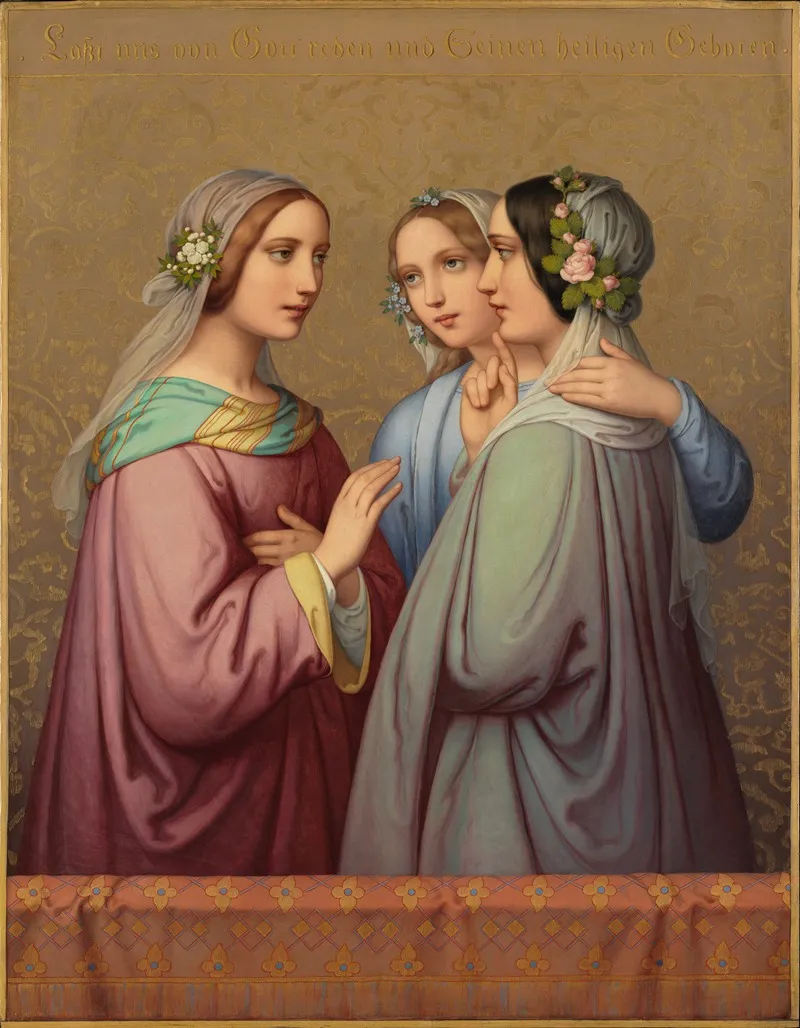 Drei Jungfrauen Wall Art by Marie Ellenrieder - High-Resolution Digital Print