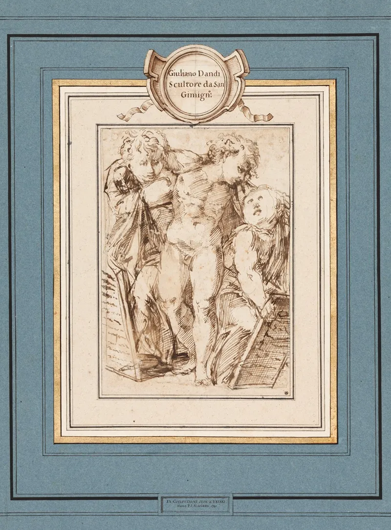 Drei Putten Mit Schrifttafeln Wall Art by Vincenzo Danti - High-Resolution Digital Print