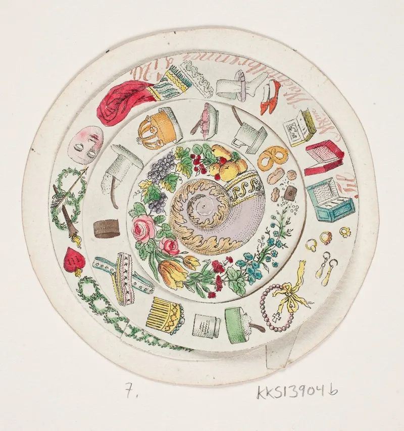 Drejeskrive Med Diverse Smating Aftegnet Wall Art by Oluf Olufsen Bagge - High-Resolution Digital Print