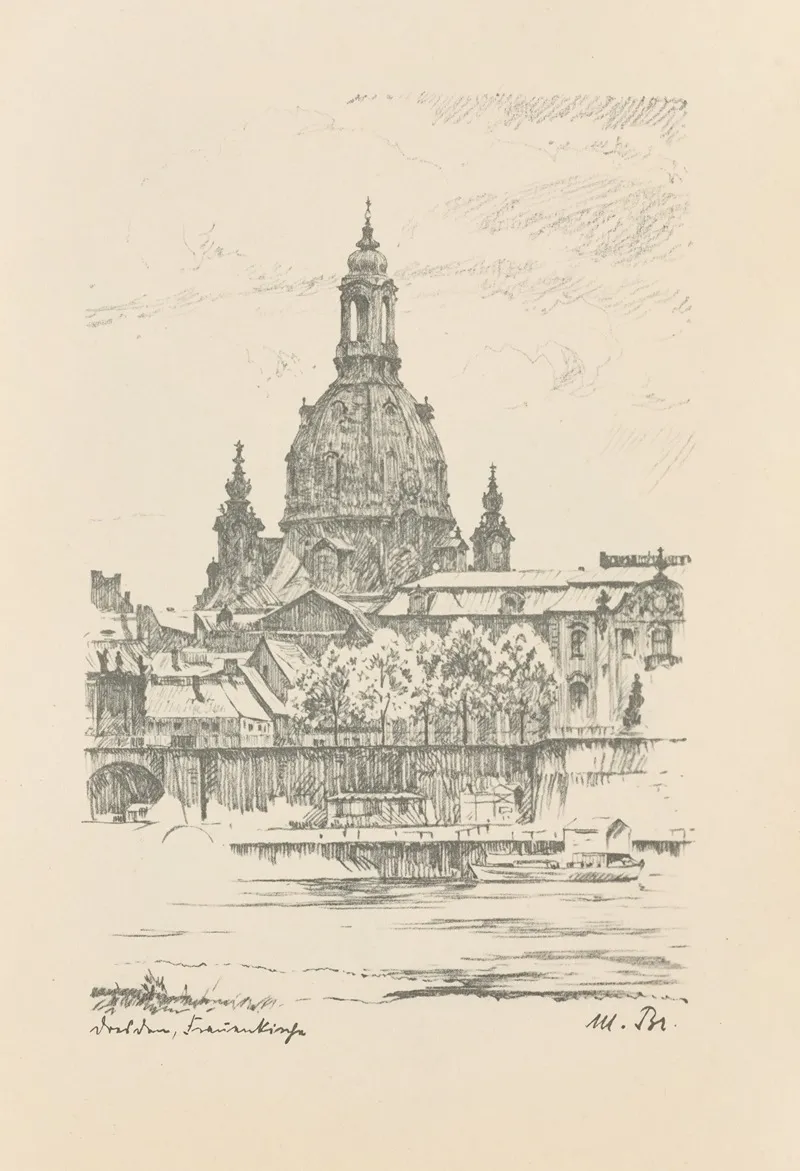 Dresden Die Stadt Und Seine Umgebung Pl 03 Wall Art by Max Brückner - High-Resolution Digital Print