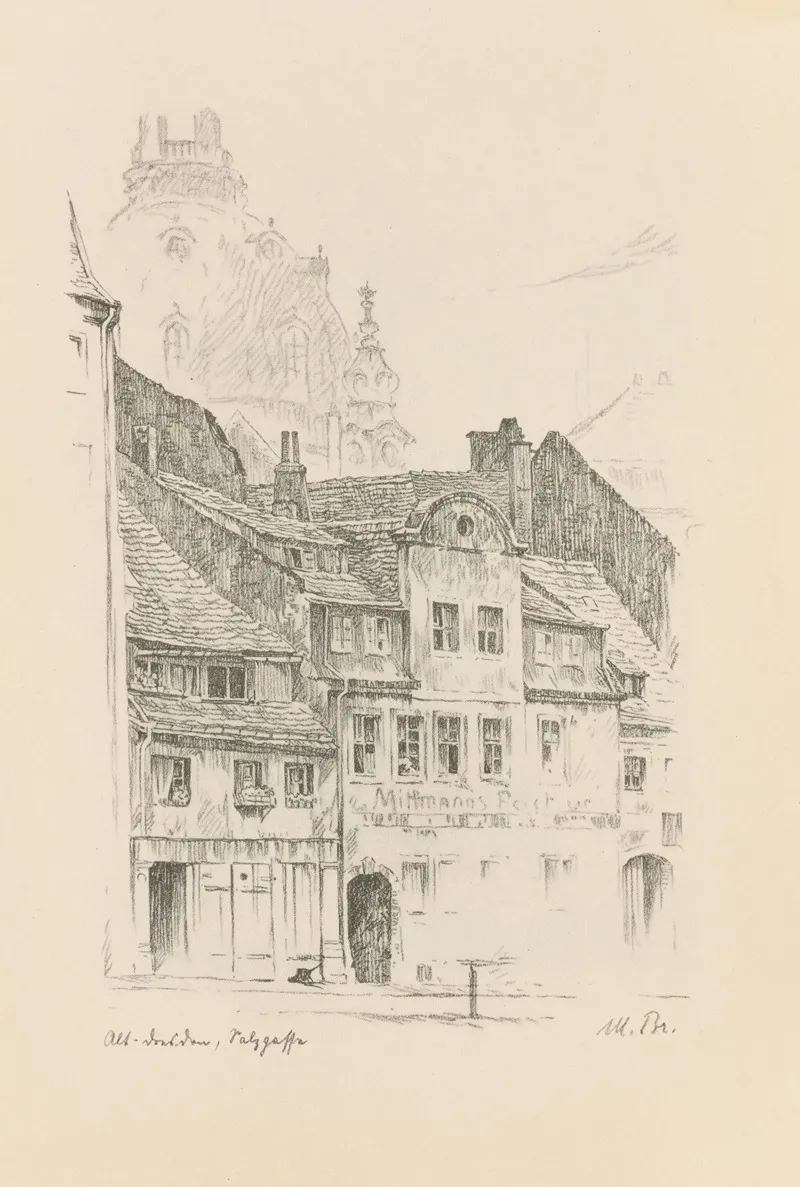 Dresden Die Stadt Und Seine Umgebung Pl 04 Wall Art by Max Brückner - High-Resolution Digital Print