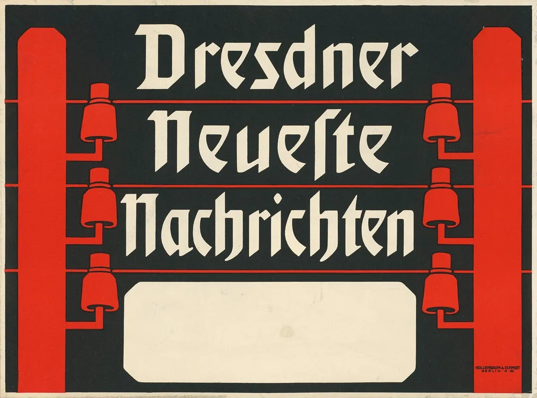 Dresdner Neueste Nachrichten Wall Art by Hollerbaum &amp; Schmidt - High-Resolution Digital Print