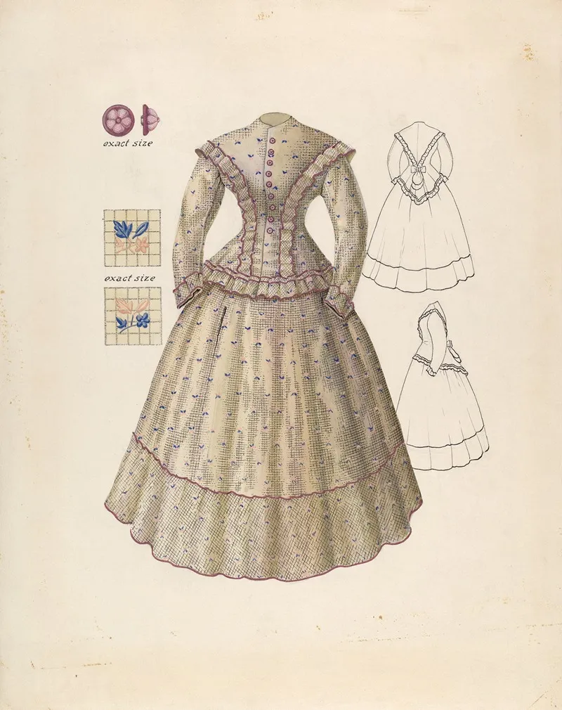 Dress 72 Wall Art by Henry Moran - High-Resolution Digital Print