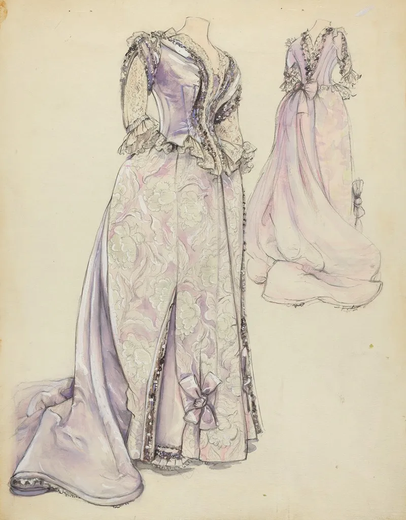 Dress 84 Wall Art by Jean Gordon - High-Resolution Digital Print