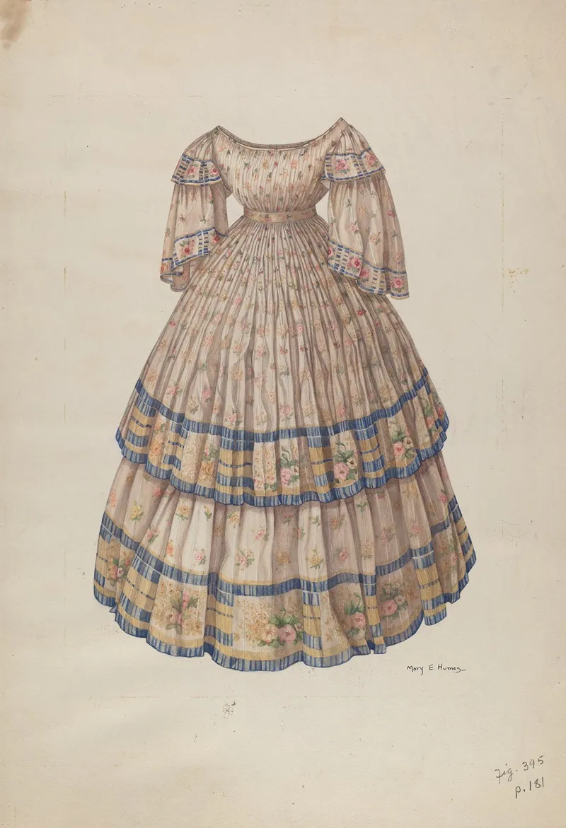Dress With Hoop Skirt