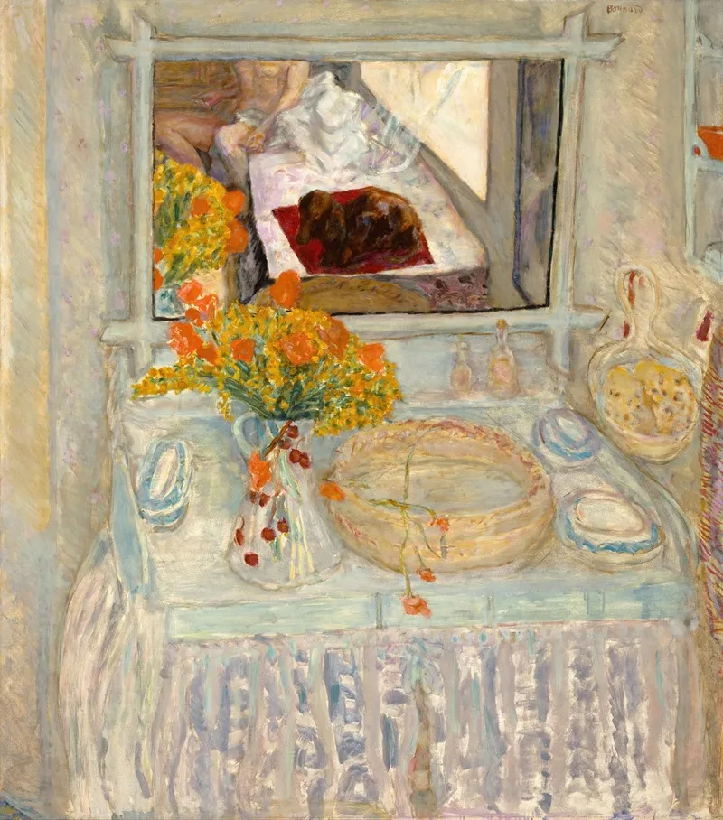 Dressing Table And Mirror Wall Art by Pierre Bonnard - High-Resolution Digital Print