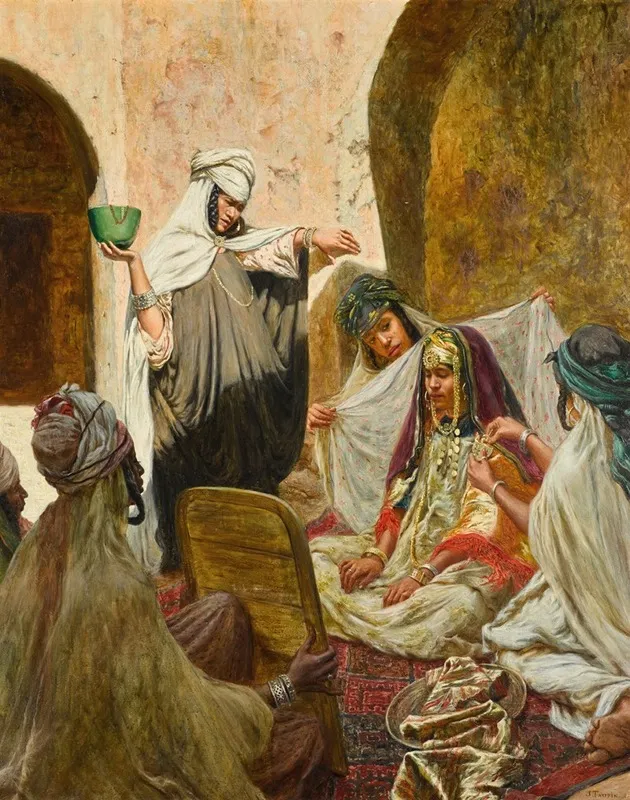 Dressing The Bride 3 Wall Art by Jules Taupin - High-Resolution Digital Print