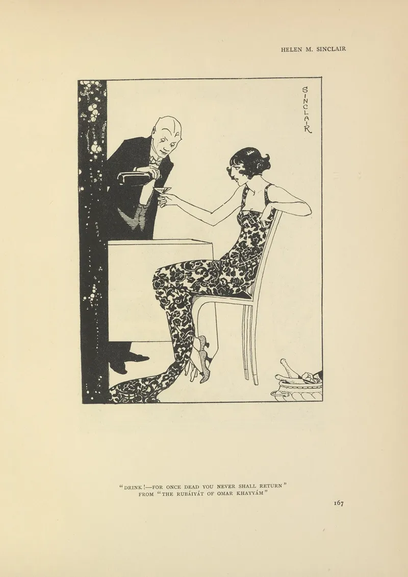 Drink For Once Dead You Never Shall Return The Rubaiyat Of Omar Khayyam Wall Art by Helen McKenzie Sinclair - High-Resolution Digital Print