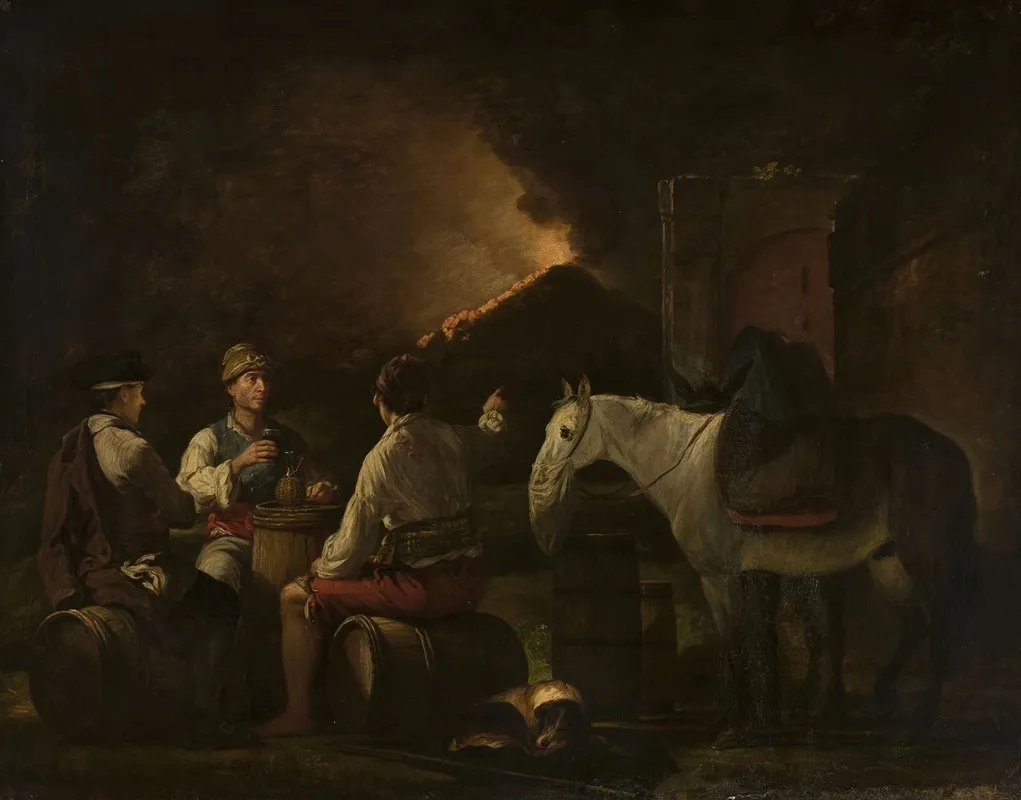 Drinking Wine Wall Art by Martin Ferdinand Quadal - High-Resolution Digital Print